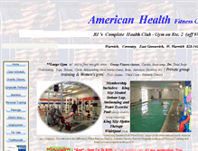 Tablet Screenshot of americanhealthfitnesscenter.com